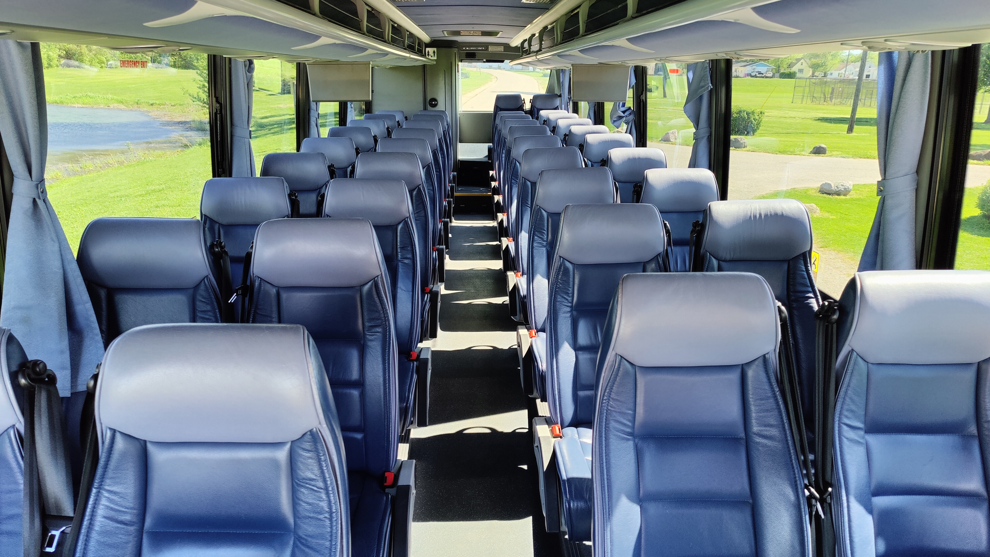 Coach bus interior